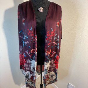 Time & Tru kimono - one size - deep purple - beautiful colors - boho chic